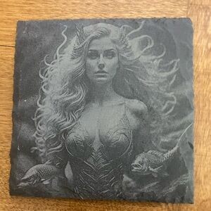 4 mermaid coasters